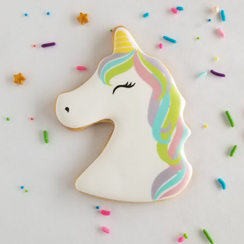 unicorn cookies, unicorn party
