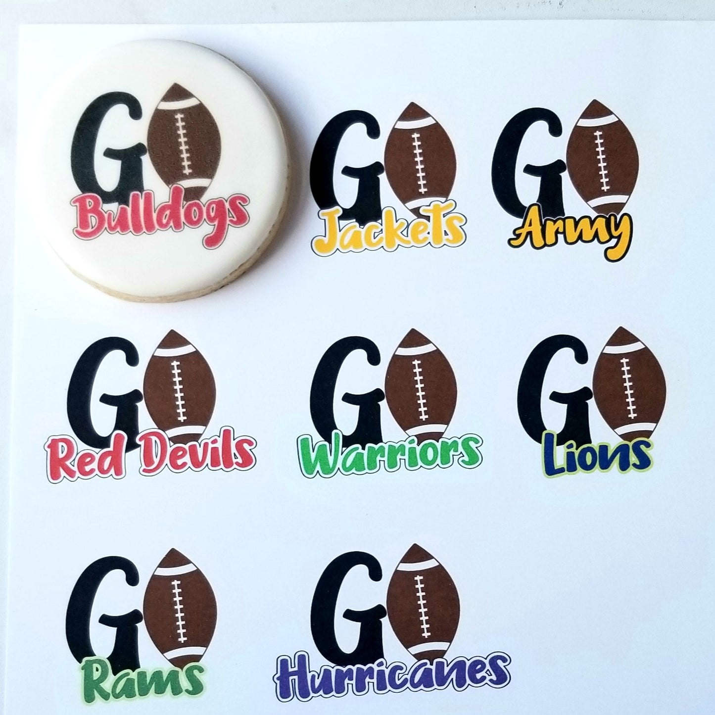 game day cookies, football cookies, go dawgs, go jackets, georgia cookies,