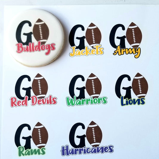 game day cookies, football cookies, go dawgs, go jackets, georgia cookies,