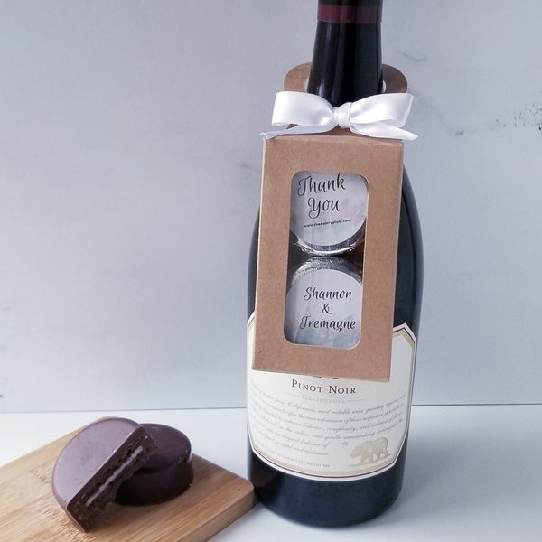 Chocolate Covered Oreos in Bottle Hanger Box