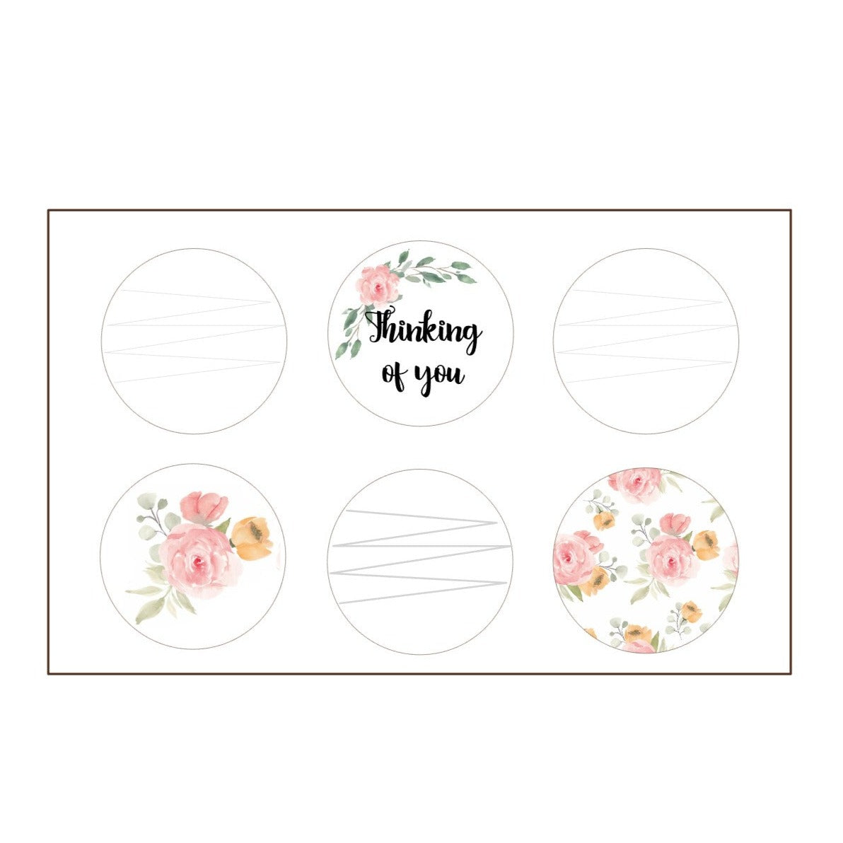 Chocolate Covered Oreo Gift Box (Pink & Yellow Roses) - 6 Count