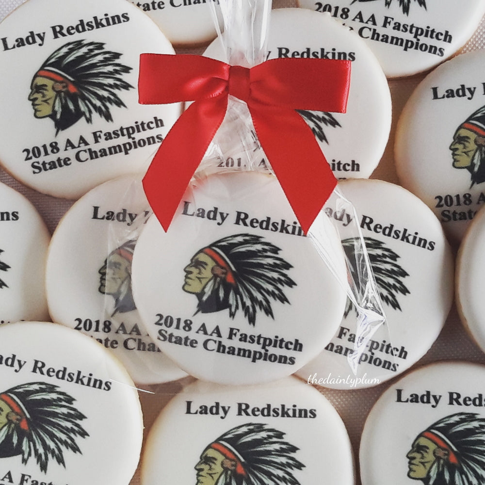 logo cookies, round logo cookies, branded cookies, edible image cookies, direct print cookies, direct print cookie, edible image, printed cookies, custom printed cookies, logo cookies