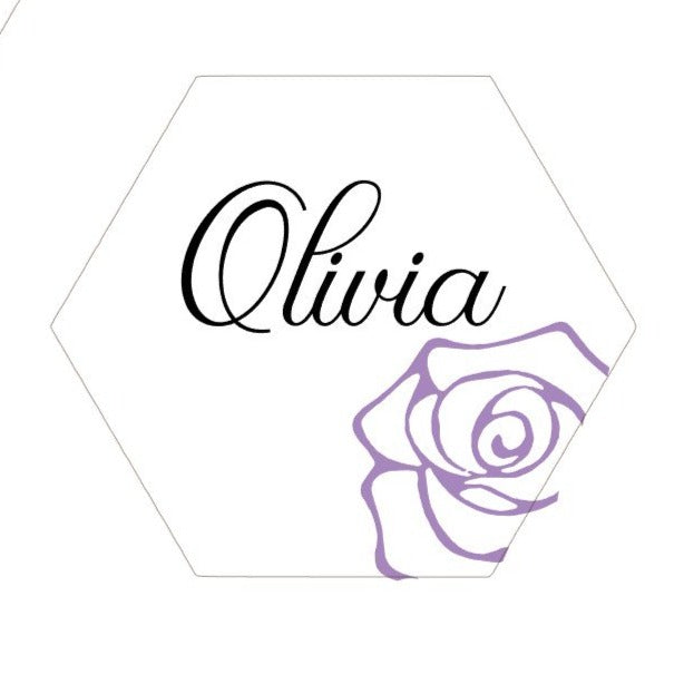 wedding favors, edible place cards, unique wedding ideas, edible wedding favors, monogram cookies, wedding cookies, bridal shower cookies, floral hexagon cookie, birthday cookie, party favor, edible party favor, rehearsal dinner cookie, wedding brunch cookies, direct print cookies, printed cookies