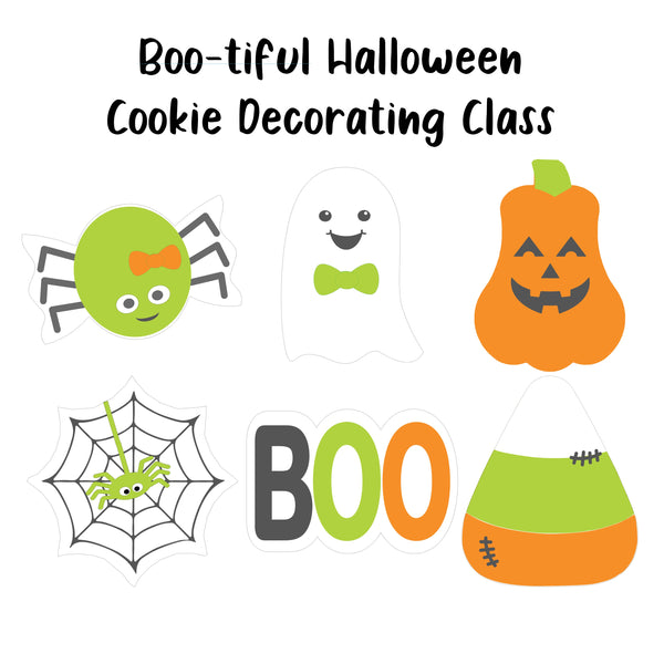 Halloween cookies, Halloween decorating class, boo-tiful halloween cookies