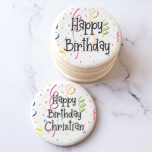 Thank you cookies, cookie gift box, gourmet cookies, hostess gift, employee gift, client gift, corporate gifts, subscription box, birthday cookies, atlanta cookies, happy birthday cookies, printed cookies