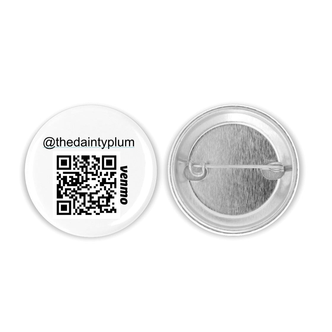 QR Code Button Pin, 1.25"