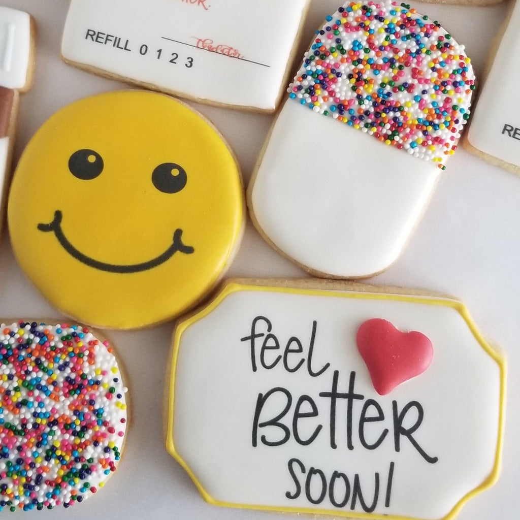 Get well Soon, Feel Better Soon cookies