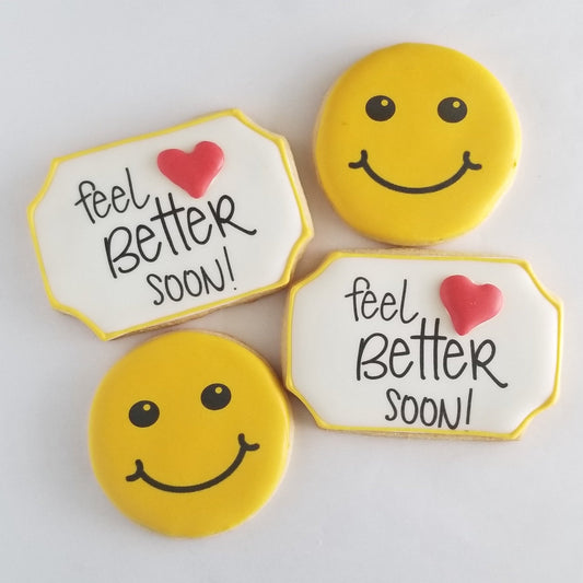 Get well Soon, Feel Better Soon cookies