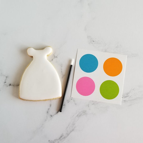 paint your own cookie, watercolor paint cookie