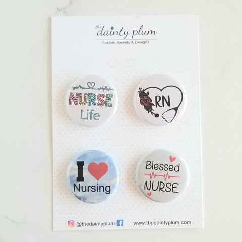 nurse button pins
