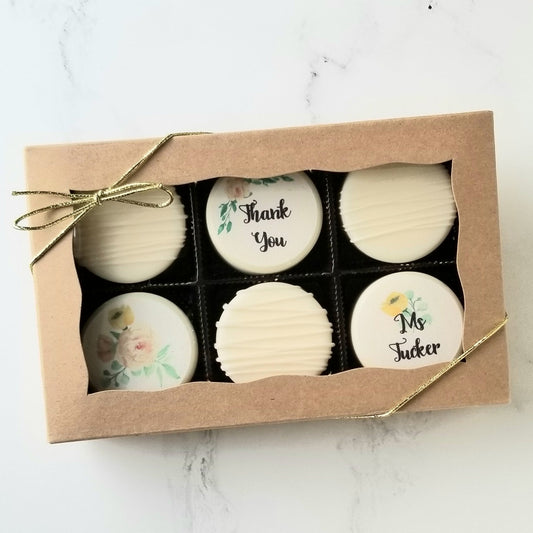 thank you chocolate covered oreos, chocolate covered oreos, oreo gift box, client gift, employee appreciate gift, Logo Oroes, edible image oreos, thank you gift, printed oreos, picture Oreos, happy anniversary, last minute gift, chocolate gift, Birthday gift, luxury gift box, thinking of you gift, I'm Sorry gift, wedding gift, hostess gift, client gift, teacher gift