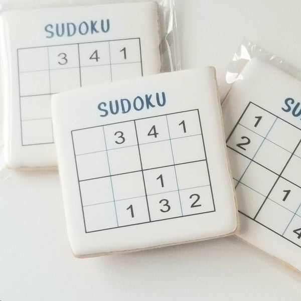 sudoku cookie, edible puzzle, edible sudoku puzzle, puzzle you can eat, activity cookies, 
