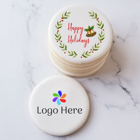 logo cookies, thank you cookies, direct print cookies, custom printed cookies, customer appreciation gift, client gift, hostess gift, atlanta cookies, custom cookies, christmas cookies, holiday cookies