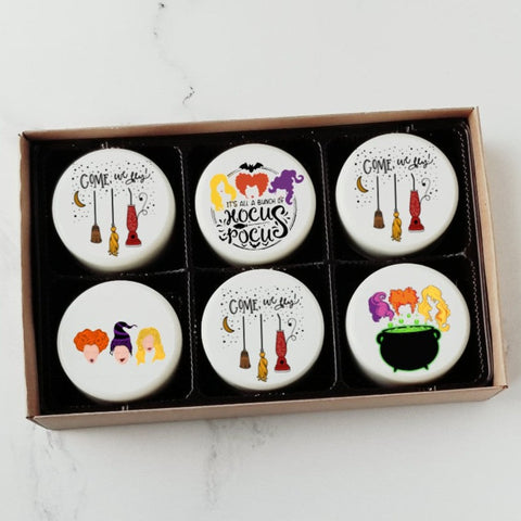 Halloween cookies, Halloween oreos, hocus pocus cookies, hostess gift, gourmet chocolate oreos, chocolate gift box