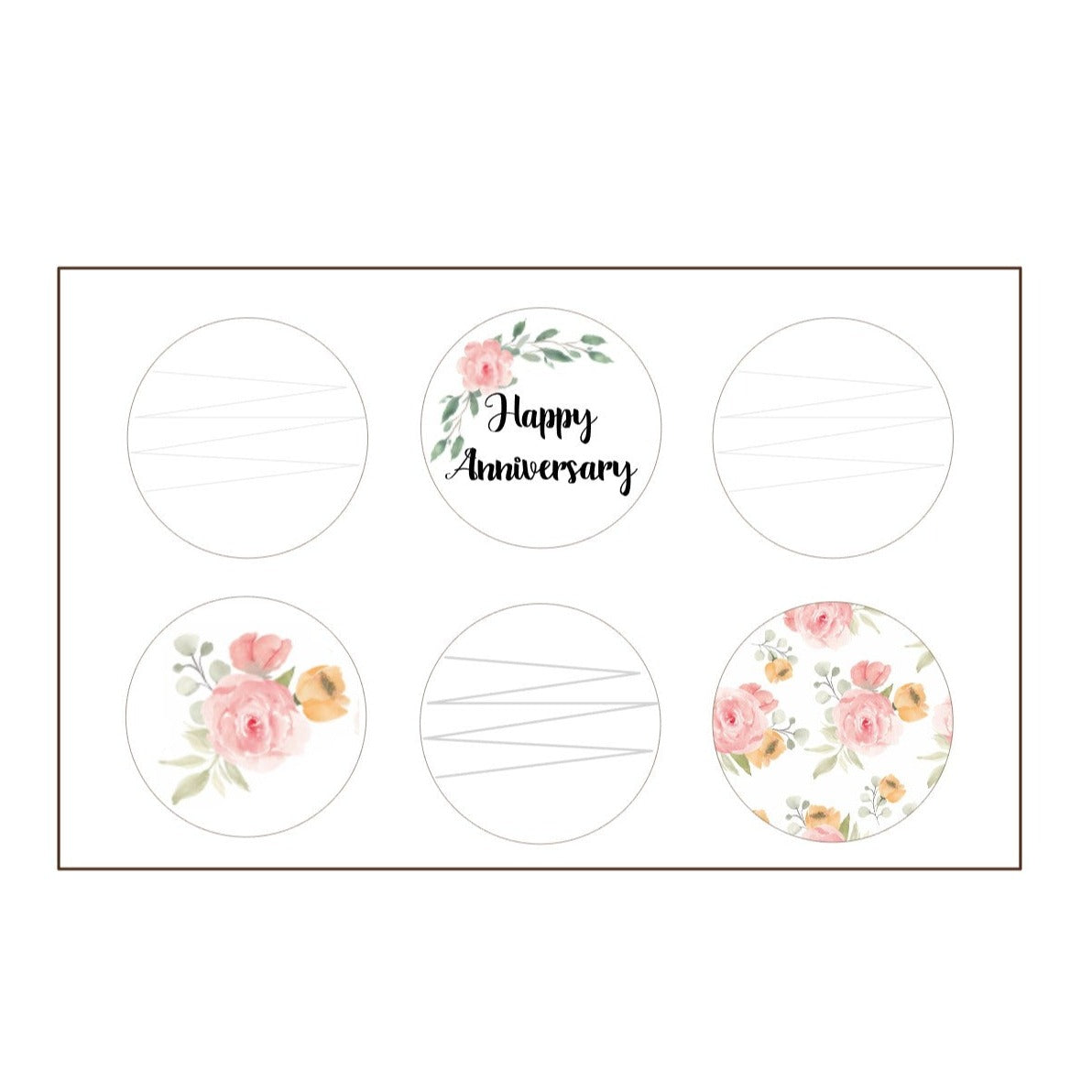 Chocolate Covered Oreo Gift Box (Pink & Yellow Roses) - 6 Count