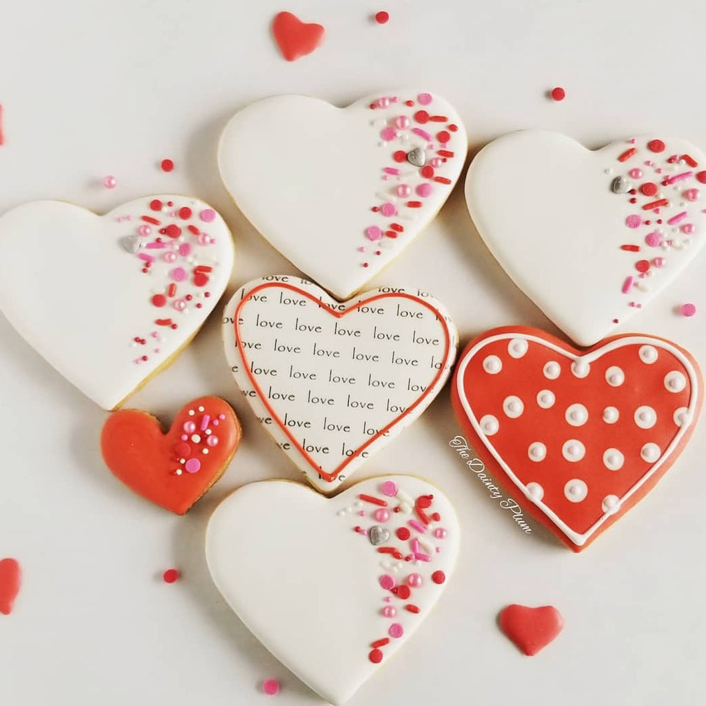 Valentine's Day cookies, heart cookies
