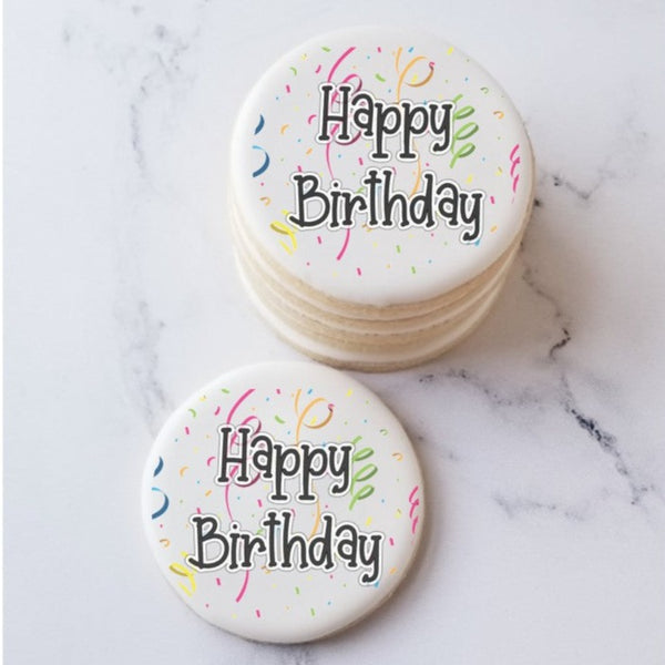 Thank you cookies, cookie gift box, gourmet cookies, hostess gift, employee gift, client gift, corporate gifts, subscription box, birthday cookies, atlanta cookies, happy birthday cookies, printed cookies