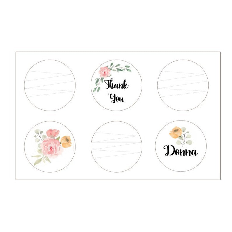 Chocolate Covered Oreo Gift Box (Pink & Yellow Roses) - 6 Count