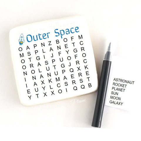 Word Search Cookies outer space