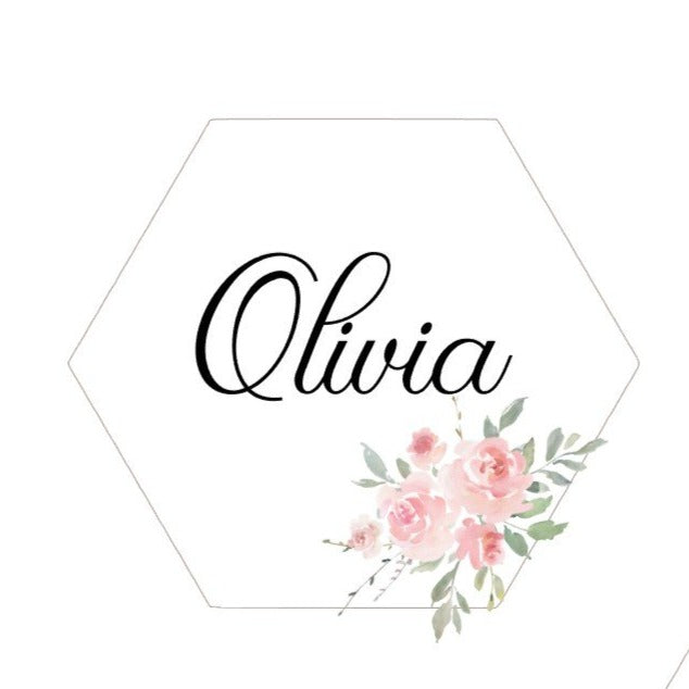 wedding favors, edible place cards, unique wedding ideas, edible wedding favors, monogram cookies, wedding cookies, bridal shower cookies, floral hexagon cookie, birthday cookie, party favor, edible party favor, rehearsal dinner cookie, wedding brunch cookies, direct print cookies, printed cookies